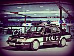 Saab 900 poliisi dea