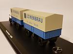 Mercedes L6600 + trailor Löwenbräu 1952 г. Schuco