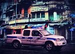 Nissan pick up police Vietnam