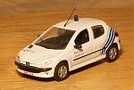 Norev/Hachette -  Peugeot 206 -  Politie