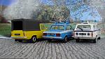 Polskie fiaty: pick-up, sedan, kombi/uniwersal-ambulans/