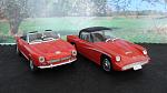 FIAT 124 sport spyder -1967 r. 
FSO Syrena sport -1957 r.